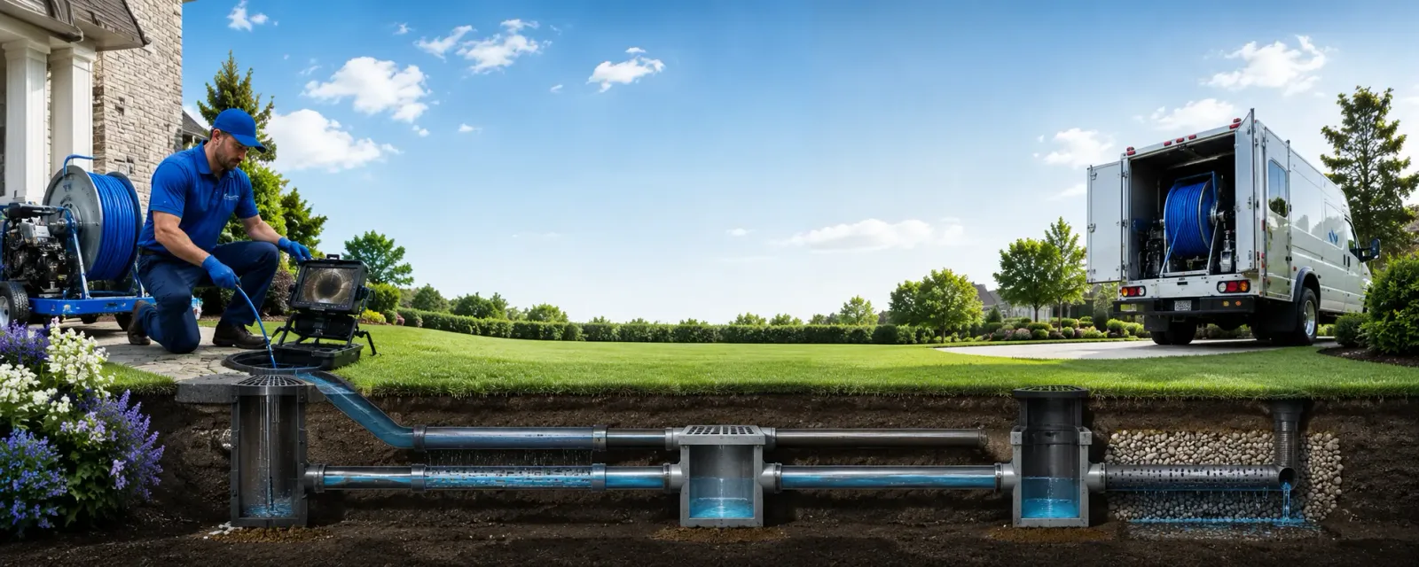 Outdoor drain cleaning information for Huntington Woods, MI